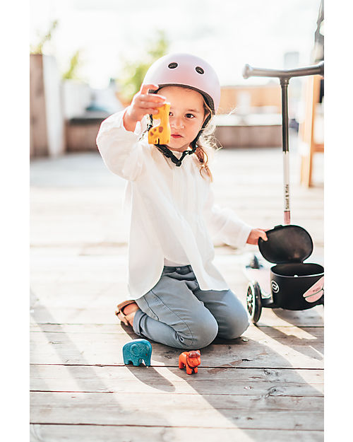 Scoot and Ride Monopattino HWK2 Lifestyle - Rosa Riflettente - 2 ai 5 anni - Fino a 50kg! Monopattini