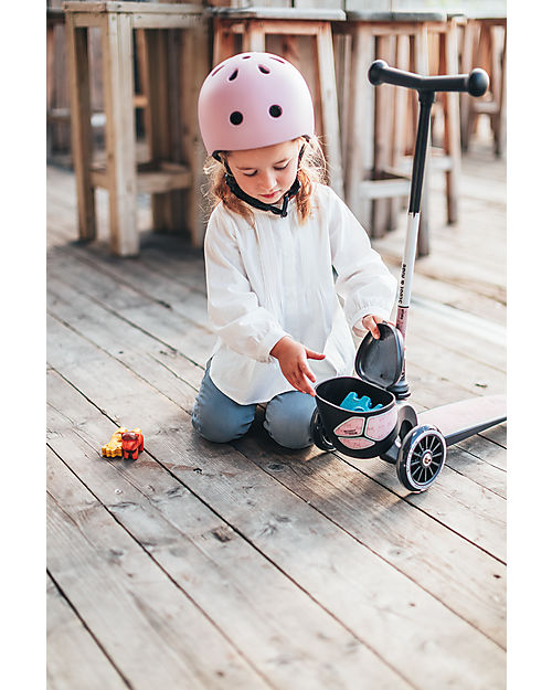 Scoot and Ride Monopattino HWK2 Lifestyle - Rosa Riflettente - 2 ai 5 anni - Fino a 50kg! Monopattini