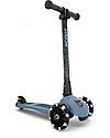 Scoot and Ride Monopattino Richiudibile Highwaykick 3 LED - Blu Acciaio -  Da 3 a 6 anni Monopattini
