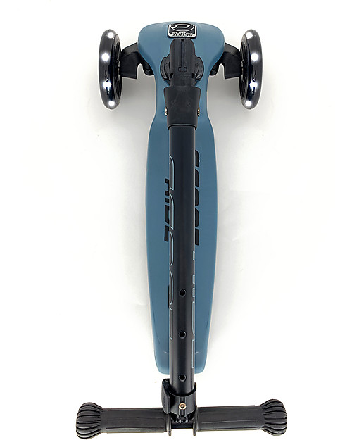 Scoot and Ride Monopattino Richiudibile Highwaykick 3 LED - Blu Acciaio -  Da 3 a 6 anni Monopattini