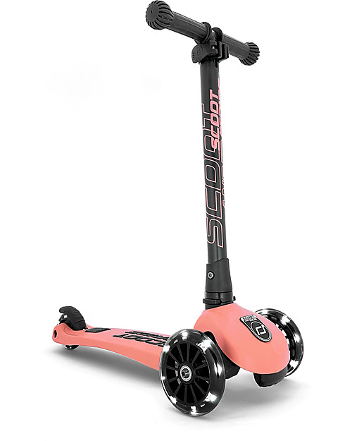 Scoot and Ride Monopattino Richiudibile Highwaykick 3 LED - Pesca -  Da 3 a 6 anni Monopattini