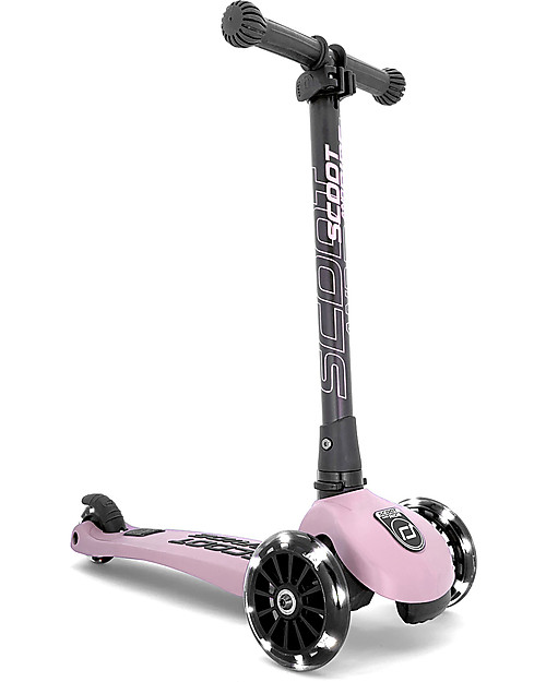 Scoot and Ride Monopattino Richiudibile Highwaykick 3 LED - Rosa -  Da 3 a 6 anni Monopattini