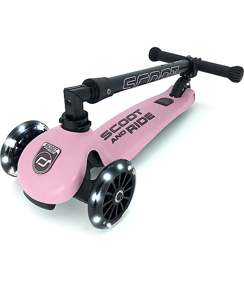 Scoot and Ride Monopattino Richiudibile Highwaykick 3 LED - Rosa -  Da 3 a 6 anni Monopattini