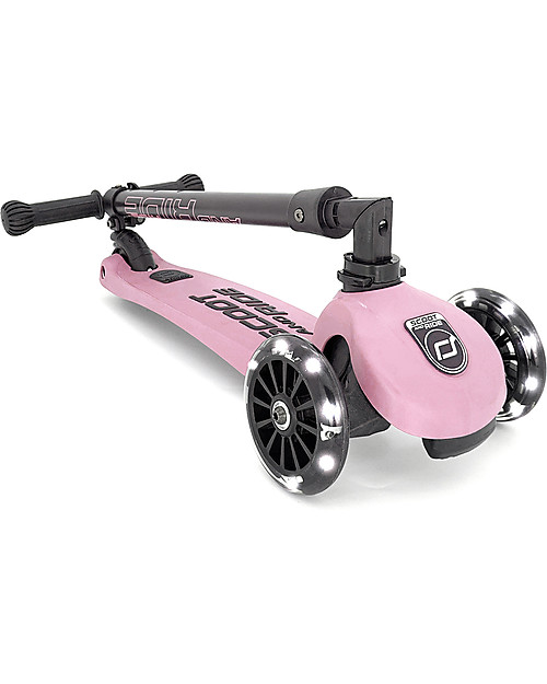 Scoot and Ride Monopattino Richiudibile Highwaykick 3 LED - Rosa -  Da 3 a 6 anni Monopattini
