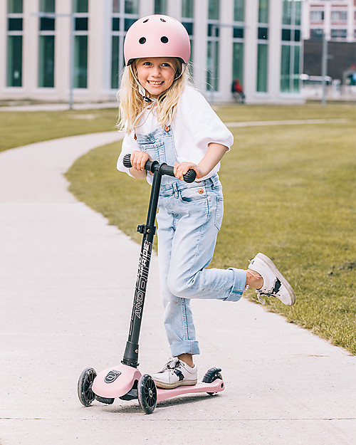 Scoot and Ride Monopattino Richiudibile Highwaykick 3 LED - Rosa -  Da 3 a 6 anni Monopattini