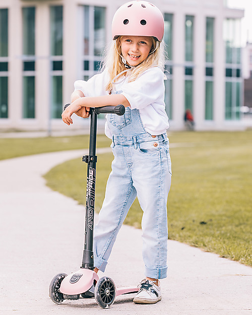 Scoot and Ride Monopattino Richiudibile Highwaykick 3 LED - Rosa -  Da 3 a 6 anni Monopattini