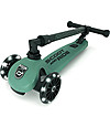 Scoot and Ride Monopattino Richiudibile Highwaykick 3 LED - Verde Foresta -  Da 3 a 6 anni Monopattini