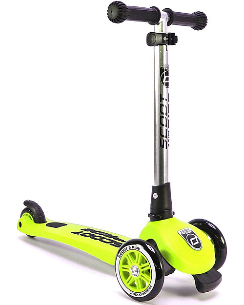 Scoot and Ride Monopattino Richiudibile Highwaykick 3, Lime -  Da 3 a 6 anni Monopattini