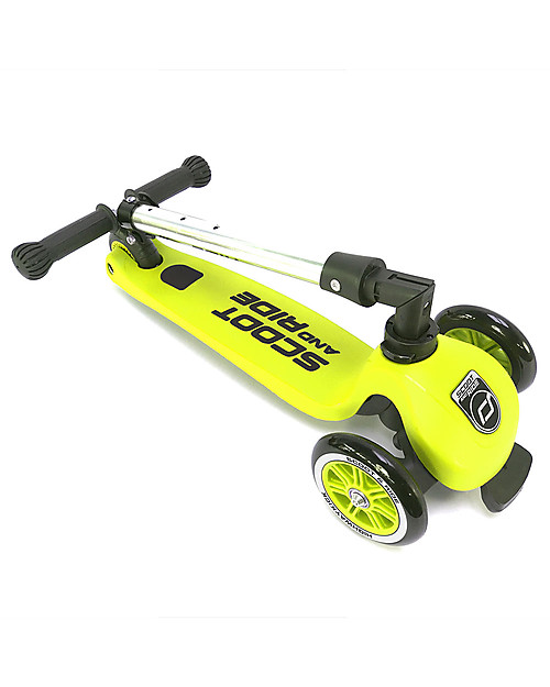 Scoot and Ride Monopattino Richiudibile Highwaykick 3, Lime -  Da 3 a 6 anni Monopattini
