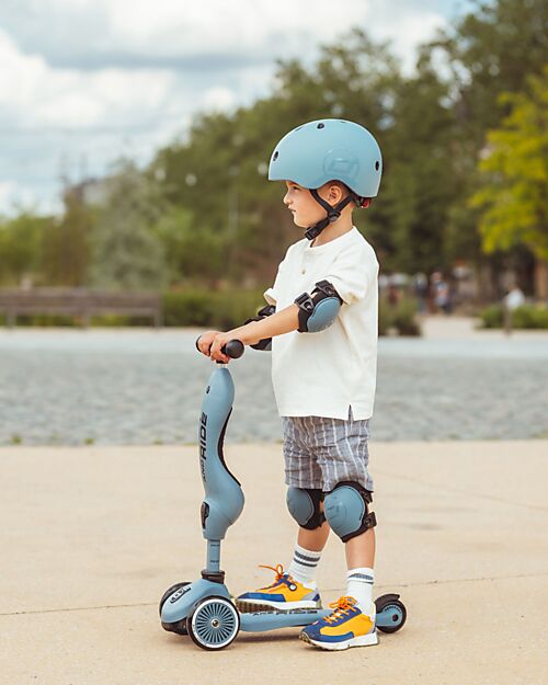 Scoot and Ride Set di Protezione Gomiti e Ginocchia S - Blu Acciaio Accessori Biciclette