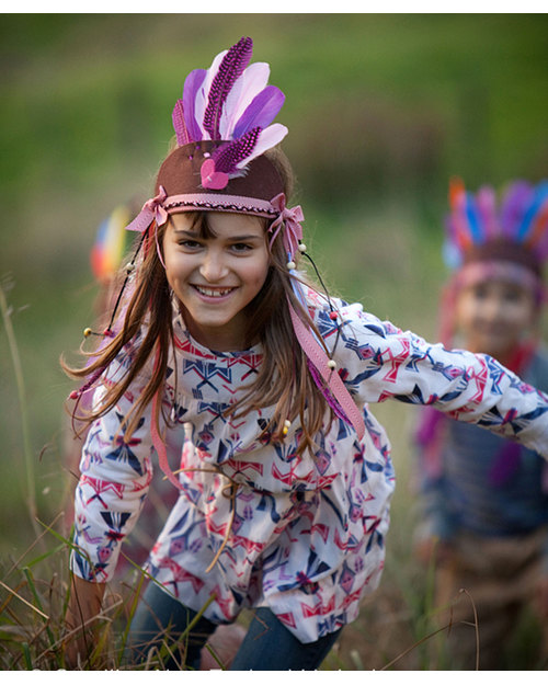 Seedling Crea il Tuo Copricapo Indiano - Kit Creativo (dai 4 anni) Kit Fai Da Te