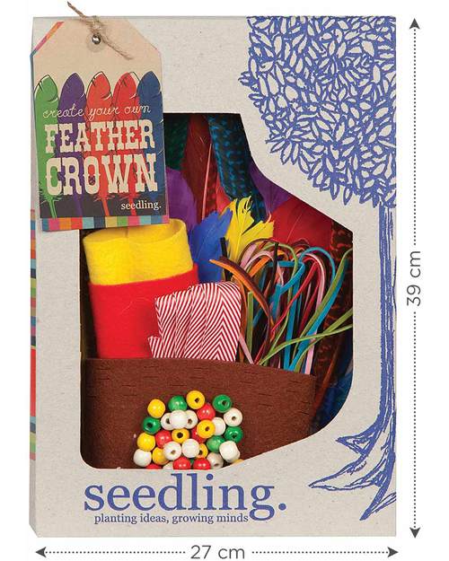 Seedling Crea il Tuo Copricapo Indiano - Kit Creativo (dai 4 anni) Kit Fai Da Te