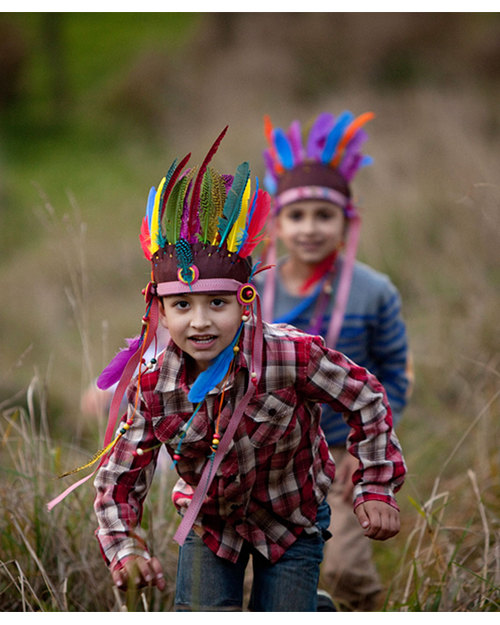 Seedling Crea il Tuo Copricapo Indiano - Kit Creativo (dai 4 anni) Kit Fai Da Te