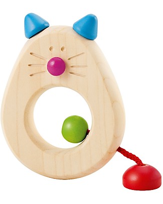 Selecta Catina, Gioco in Legno da Afferrare - Adatto dalla nascita! Sonagli