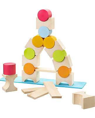 Selecta Coloro - Blocchi Colorati da Impilare Construzioni In Legno