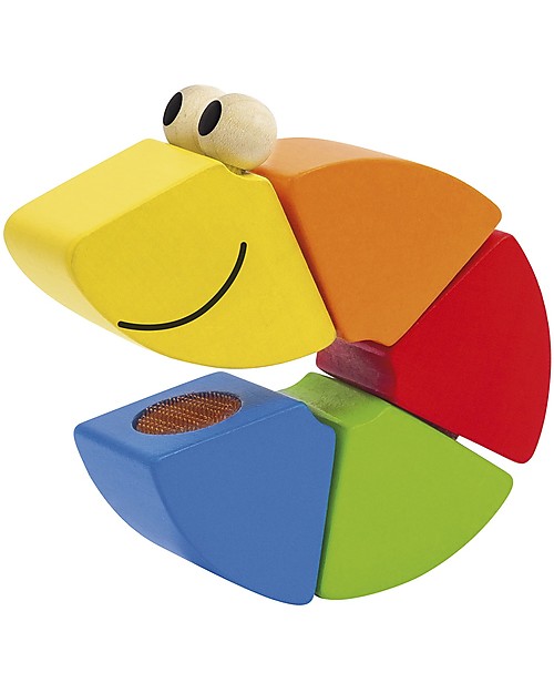 Selecta Il Vermiciattolo Freddi, Gioco in Legno - Con Velcro per Facilitare l’Assemblaggio Costruzioni in Legno