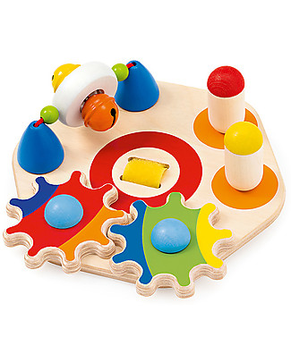 Selecta Minitivity, Gioco Multifunzione in Legno - Con velcro, si aggancia ovunque! Incastri In Legno