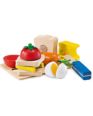 Selecta Picnic, Gioco in Legno - Con Velcro per Facilitare l’Assemblaggio Construzioni In Legno
