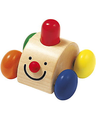 Selecta Sonato - Macchinina in legno, Emette un Buffissimo Suono! Sonagli
