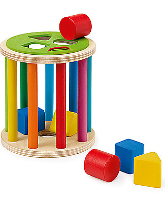 Selecta Sorting Roll - Formine in legno da incastrare Giochi Montessoriani
