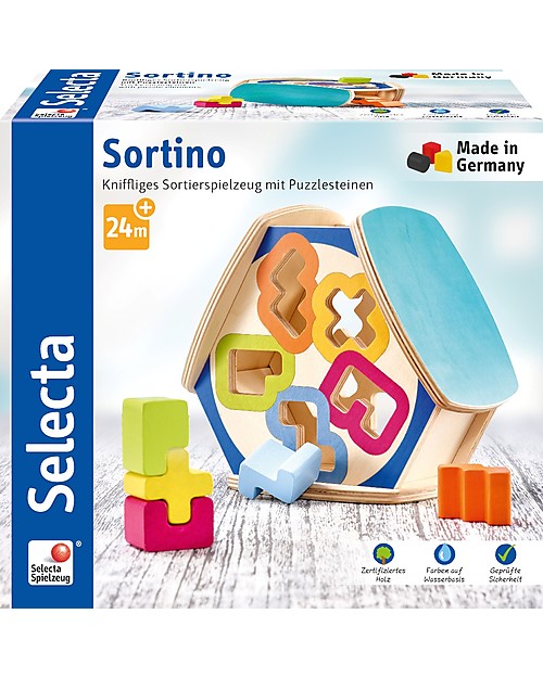 Selecta Sortino - Formine in Legno da Incastrare Giochi Montessoriani