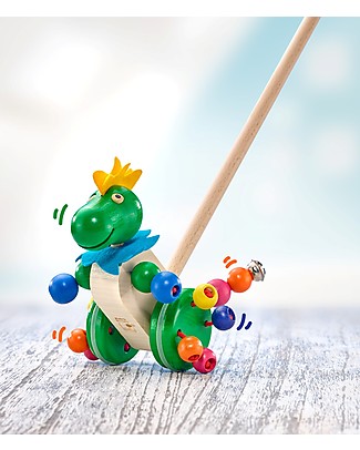 Selecta Tattolo, Drago in Legno da Spingere Giochi da Tirare e Spingere