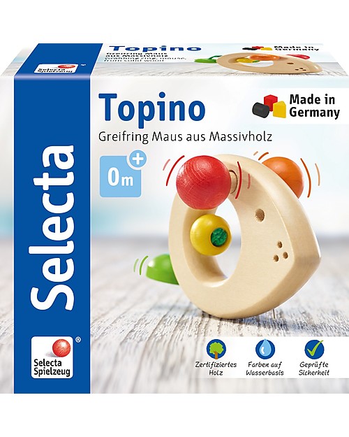 Selecta Topino - Un Classico in Legno del Marchio Selecta degli Anni ’90! Sonagli