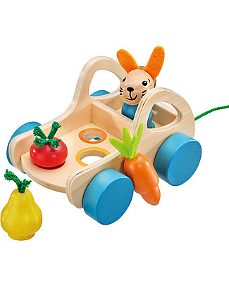 Selecta Verdurino - Macchina con Verdure da Tirare Giochi da Tirare e Spingere