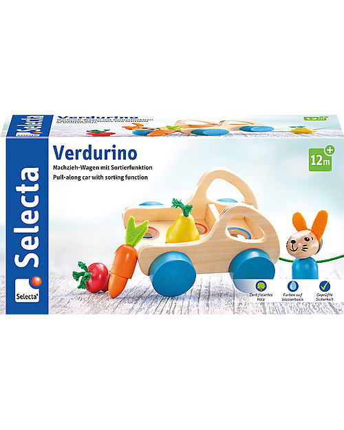 Selecta Verdurino - Macchina con Verdure da Tirare Trainabili