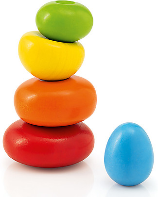 Selecta Wobbly Rocks - Gioco di Equilibrio in Legno Giochi Montessoriani