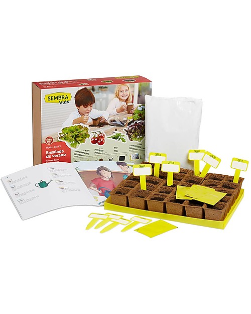 Sembra Big Kit Orto Insalata Estiva - Pianta, cresci, raccogli 4 piantine diverse! Giochi STEM