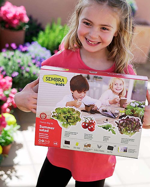 Sembra Big Kit Orto Insalata Estiva - Pianta, cresci, raccogli 4 piantine diverse! Giochi STEM
