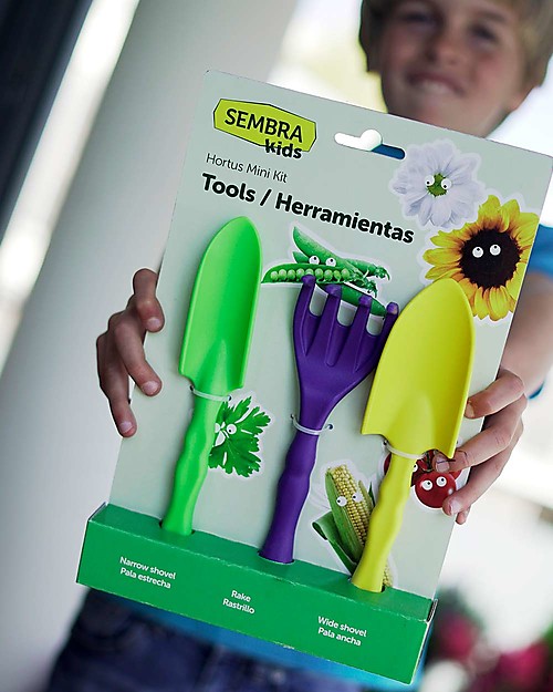 Sembra Mini Kit Attrezzi da Giardinaggio - Per seminare e coltivare le tue piantine! Giochi da Giardinaggio