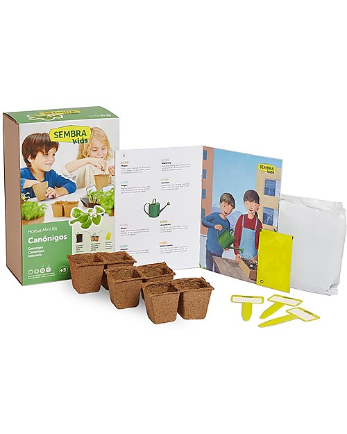 Sembra Mini Kit Orto Valerianella - Pianta, cresci, raccogli la tua piantina! Giochi STEM