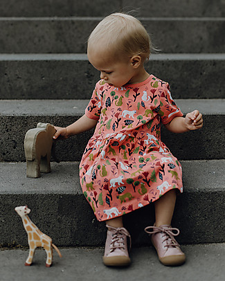 Sense Organics Abito Baby Amea - Leopardo - 100% Cotone bio Vestiti
