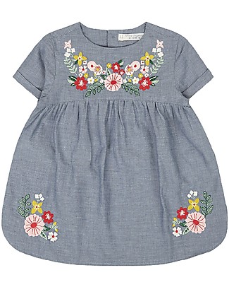 Sense Organics Abito Bimba Maniche Corte Chana - 100% chambray di cotone bio Vestiti
