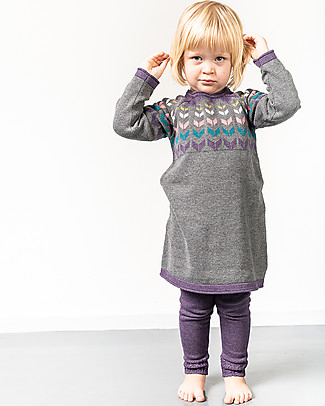 Sense Organics Abito Lavorato a Maglia Marva - Grigio - 100% Cotone Bio Vestiti
