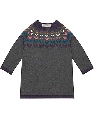Sense Organics Abito Lavorato a Maglia Marva - Grigio - 100% Cotone Bio Vestiti