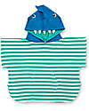 Sense Organics Accappatoio Poncho Alvi - Righe Blu - Squalo - 100% Cotone Bio Accappatoi e Asciugamani