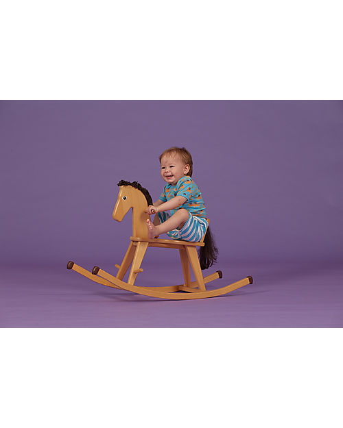 Sense Organics Body Manica Corta Yvon Retro - Celeste Cammello - 100% Cotone Bio GOTS Body Manica Corta