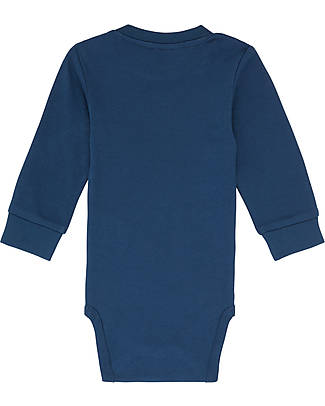 Sense Organics Body Manica Lunga Milan - Blu Navy - 100% Cotone Bio GOTS Body Manica Lunga