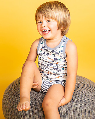 Sense Organics Boxer Prince Pacco da 2 - Palma/Righe - 100% Cotone bio Slip