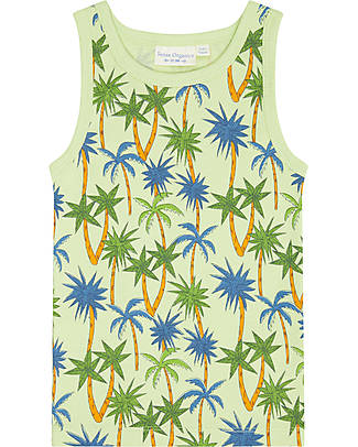 Sense Organics Canotta Don Retro - Palme - 100% Cotone Bio Canottiere