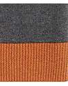 Sense Organics Cappellino a Maglia con Pompon Rudolfo - Antracite + Arancio - 100% Cotone Bio Cappelli Invernali