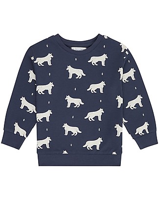 Sense Organics Felpa Bengo - Husky - 100% Cotone Organico Maglie Manica Lunga