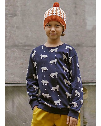 Sense Organics Felpa Bengo - Husky - 100% Cotone Organico Maglie Manica Lunga