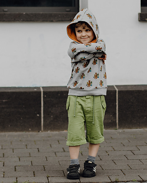 Sense Organics Felpa con Cappuccio Mauro - Tigri - 100% Cotone bio Felpe