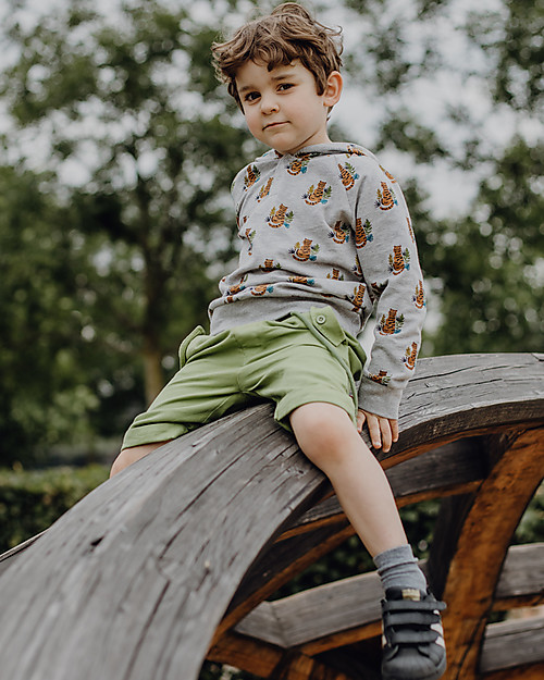 Sense Organics Felpa con Cappuccio Mauro - Tigri - 100% Cotone bio Felpe