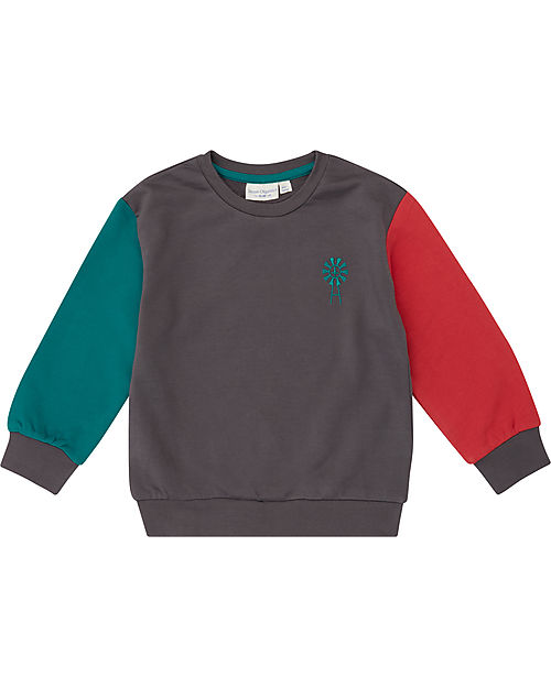 Sense Organics Felpa Dongo - Grigio Scuro Girandola - 100% Cotone Bio GOTS Felpe