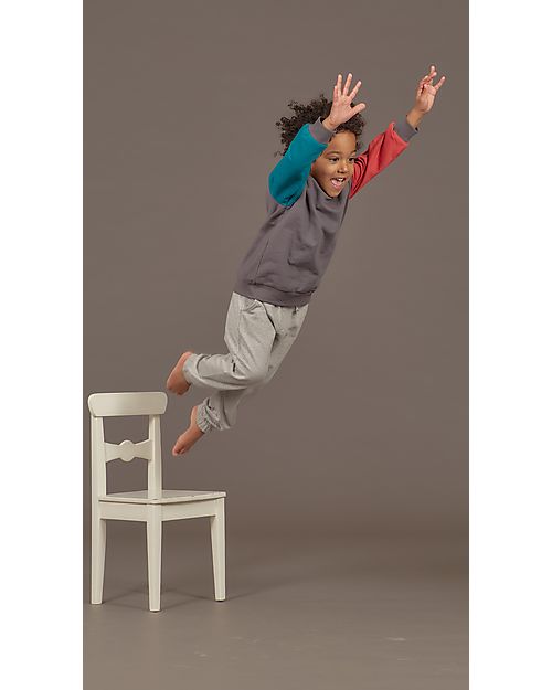 Sense Organics Felpa Dongo - Grigio Scuro Girandola - 100% Cotone Bio GOTS Felpe